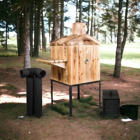 Wędzarnia ogrodowa 140x60x60 bez drzwi palenisko cały komplet