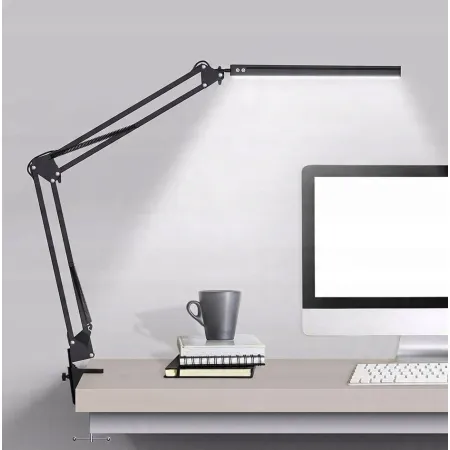 Lampka biurkowa Izoxis Lampa Kreślarska LED czarny moc do 5,6 W