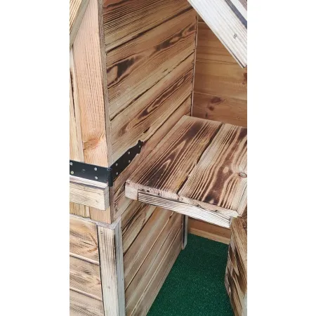 Wędzarnia Drewniana Ogrodowa 180x50x50 Palenisko Cały Zestaw Góralski Dach