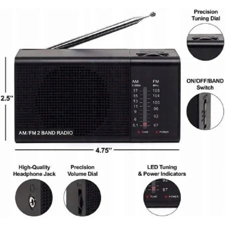 Radio baterie FM KNStar KB-800